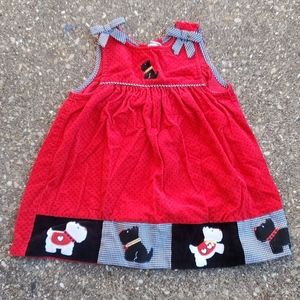 Rare Editions Corduroy Jumper Scottish Terriers 4T